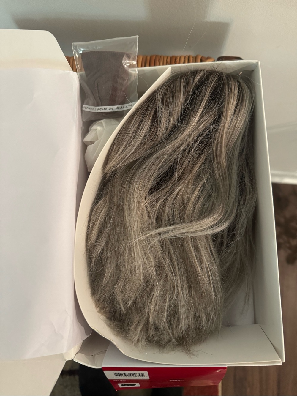 Tressallure Blonde & Grey Blend Hair Topper/wig- Ashy Highlights